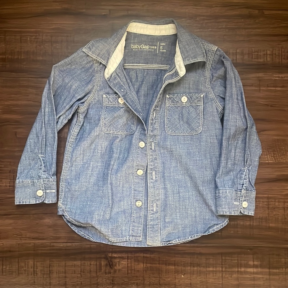 Sz 5 Baby Gap Chambray shirt